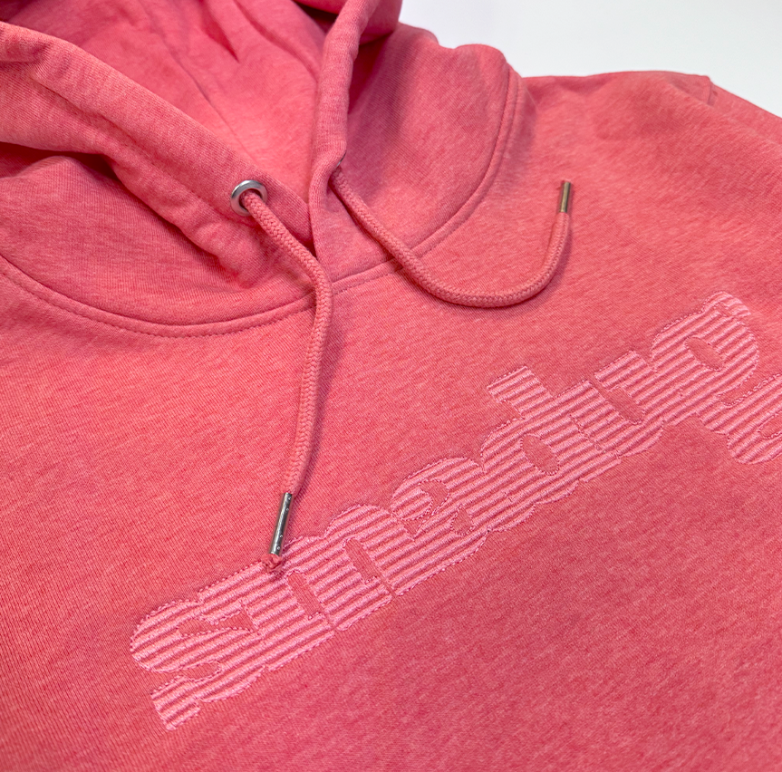 Coral Eco-friendly Logo Hoodie